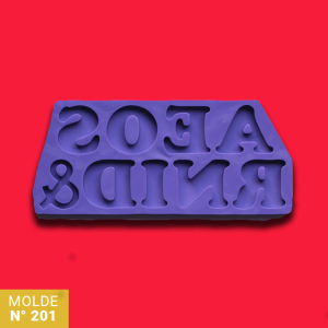 Molde de silicona Letras & N°201 xUni MAMA DORA