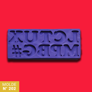 Molde de silicona Letras # N°202 xUni MAMA DORA