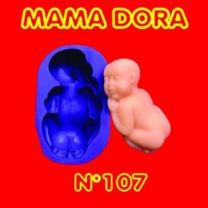 Molde de silicona Bebe colita N°107 xUni MAMA DORA